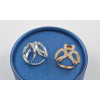 R-1252 New Fashion Casual Sterling Silver Alloy Silk scarf buckle for Women