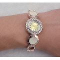 B-0597 New Arrival Design Quartz Watches Luxury Brand Women Bracelet Fashion Gold Plated Rhinestone Montre Femme Watches