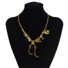 N-5591 New Fashion Style Gun black Silver Dinosaur Lovely  Pendant Necklace