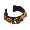 B-0605 New Fashion Bohemian Style Natural Turquoise Beads Braided Rope Cuff Bracelets for Women Jewelry