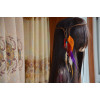 F-0279 New Arrival Handmade Braid Leather  Chain Beads Feather Tassel Hair Band Hair Accessory