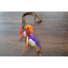 F-0279 New Arrival Handmade Braid Leather Chain Beads Feather Tassel Hair Band Hair Accessory