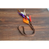 F-0279 New Arrival Handmade Braid Leather  Chain Beads Feather Tassel Hair Band Hair Accessory