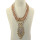 N-5852 Bohemian Fashion Three Multi Layered Net Chain Handmade 9 Colors Resin Beaded Long Tassel Statement Necklaces Women Jewelry