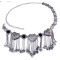 N-5859  N-7157 Gypsy Bohemian Boho Vintage Silver Plated Inlay Acrylic Beads Coin Tassel  Waist Belly  Dance Body Chain Women Jewelry