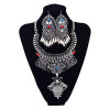 N-5860 Bohemian Gipsy Style Fashion Women Fine Jewelry Luxury Crystal Flower Bib Collar Statement Necklace And Earrings Set