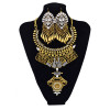 N-5860 Bohemian Gipsy Style Fashion Women Fine Jewelry Luxury Crystal Flower Bib Collar Statement Necklace And Earrings Set
