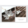 N-5864  New fashion Europen and American style charm rhinestone pearl maple leaf long pendant necklace for women jewelry