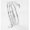 B-0625 2015 New Fashion Punk Coiled Snake Spiral Upper Arm Cuff Bangle Bracelet Twisted Wire Bangles for Men &Women
