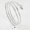 B-0625 2015 New Fashion Punk Coiled Snake Spiral Upper Arm Cuff Bangle Bracelet Twisted Wire Bangles for Men &Women