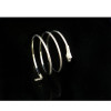B-0625 2015 New Fashion Punk Coiled Snake Spiral Upper Arm Cuff Bangle Bracelet Twisted Wire Bangles for Men &Women