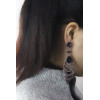 E-3626 New Fashion Silver Plated Charm Crystal Rhinestone Long Drop Earrings for Bridal Wedding Accessories