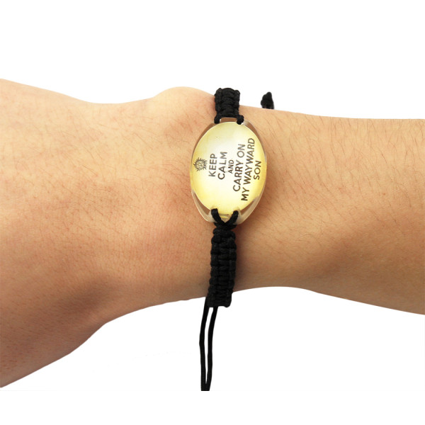 B-0627 Vintage Retro Handmade Bohemia Crystal Beads Adjustable Leather Adjustable Bracelet For Women Men Unisex Jewelry