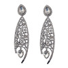 E-3627 Fashion luxury wedding bridal earrings rhinestone crystal drop flower pendant dangling earrings brincos for women jewelry