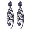 E-3627 Fashion luxury wedding bridal earrings rhinestone crystal drop flower pendant dangling earrings brincos for women jewelry