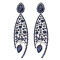 E-3627 Fashion luxury wedding bridal earrings rhinestone crystal drop flower pendant dangling earrings brincos for women jewelry
