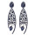 E-3627 Fashion luxury wedding bridal earrings rhinestone crystal drop flower pendant dangling earrings brincos for women jewelry