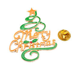 P-0206  Christmas Tree Brooch Christmas Ornaments Gifts Beautiful Tree Brooch Pins Jewelry Gifts