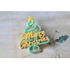 P-0206  Christmas Tree Brooch Christmas Ornaments Gifts Beautiful Tree Brooch Pins Jewelry Gifts