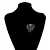P-0208 Fashion Jewelry Vintage Gold Silver Plated Crystal Rhinestone Hollow Big Elephant Wedding Brooches For Women