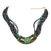 N-5909   2015 New Seed Beaded Necklaces Handmade Boho Style Multilayer Chain Moon Pendants Choker For Women Jewelry Set