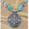 N-5915 New Fashion Silver Plated Charms Bib Statement Pendant Necklaces for Women