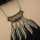 N-5920 2015 Hot Sale Bohemian Black Feathers Charms Pendants Long Necklaces Women's Sweater Necklace Jewelry