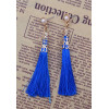 E-3646   Fashion Style gold plated pearl colorful rope tassel dangle earrings jewelry