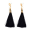 E-3646   Fashion Style gold plated pearl colorful rope tassel dangle earrings jewelry