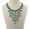 N-5937  Bohemian Blue/Red/Colorful Tassels Multilayer Beads Statement Choker Necklaces & Pendants Fashion Jewelry For Woman