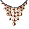 N-5937  Bohemian Blue/Red/Colorful Tassels Multilayer Beads Statement Choker Necklaces & Pendants Fashion Jewelry For Woman
