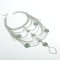 B-0638  Bohemian vintage silver multilayer coin flower charms anklet bracelets women foot jewelry