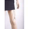 N-5949  2015 summer new arrival silver plated women's coin tassel leg chain jewelry body chain sexy beach