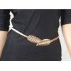 N-5950  2015 new fashion hot ally gold silver leaf belt belly chain jewelry for women gift