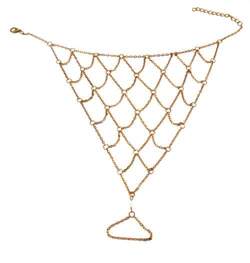 B-0650  Vintage Gold Women Tassels  Chain Anklets Bracelet Bohemian Foot Jewelry Anklet