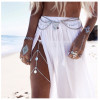 N-5954  Boho silver gold metal bead chain tassel body jewelry sequins charms sexy biniki waist belly beach tribal jewelry