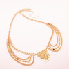 N-5954  Boho silver gold metal bead chain tassel body jewelry sequins charms sexy biniki waist belly beach tribal jewelry