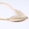 N-5950  2015 new fashion hot ally gold silver leaf belt belly chain jewelry for women gift