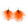 E-3653 New Arrival Bohemian Fashion Jewelry Gold Plated Long Feathers Statement Drop Earrings For Women