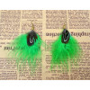 E-3653 New Arrival Bohemian Fashion Jewelry Gold Plated Long Feathers Statement Drop Earrings For Women