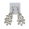 E-3651  Fashion retro silver plated rhinestone earrings crystal peacock theme fashion jewelry