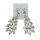 E-3651  Fashion retro silver plated rhinestone earrings crystal peacock theme fashion jewelry