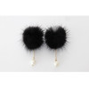 E-3650  new fashion feather warm  pearl dorp Earring for women jewelry