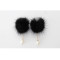 E-3650  new fashion feather warm  pearl dorp Earring for women jewelry