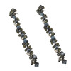 E-3658  Fashion luxury brand crystal flower women long earrings bohemian vintage