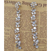 E-3658  Fashion luxury brand crystal flower women long earrings bohemian vintage