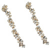 E-3658  Fashion luxury brand crystal flower women long earrings bohemian vintage