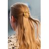 F-0294  Fashion Metal Barrette Hairpins Punk Gold Silver Plated Hair Accessories Hair Clip Metal Round Barrettes for Women&Girls