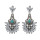 E-3659  Europe and America 2016 New Beautiful Fashion Clear Crystal Earrings Elegant Turquoise Dangle Earrings For Women
