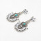 E-3659  Europe and America 2016 New Beautiful Fashion Clear Crystal Earrings Elegant Turquoise Dangle Earrings For Women